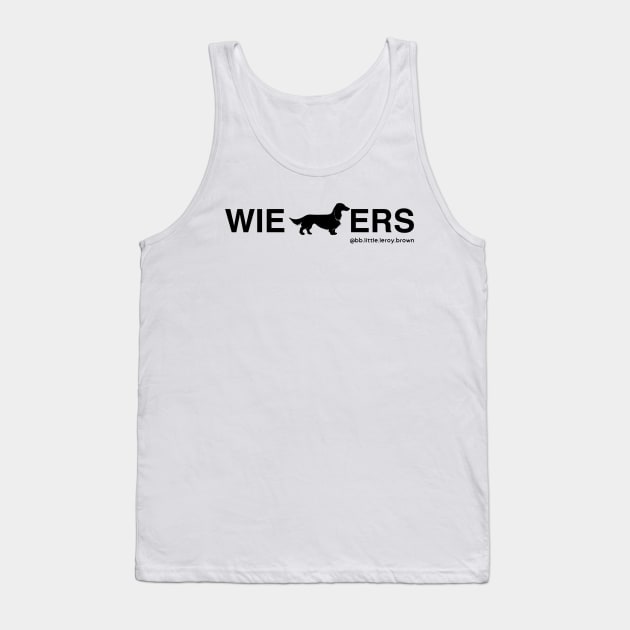 Wieners Dachshund Long Hair Coat (Black) Tank Top by Long-N-Short-Shop